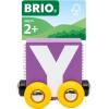BRIO – Letter Train Y | Wooden Train Set Accessory Toy for Kids Age 2 Years Up