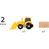 BRIO World Farm Tractor Loader for Kids Age 3 Years and up. Compatible with All Train Sets