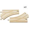 BRIO World – 33346 Curved Switching Tracks | 2 Piece Toy Train Accessory for Kids Ages 3 and Up