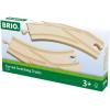 BRIO World – 33346 Curved Switching Tracks | 2 Piece Toy Train Accessory for Kids Ages 3 and Up