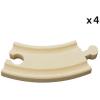BRIO World 33337 – Premium 4-Piece Short Curved Tracks – Wooden Train Toy Set for Kids & Toddlers | Age 3+ | Versatile & Compatible | FSC-Certified Sustainable Wood | Child ASIN B08J88V5QW
