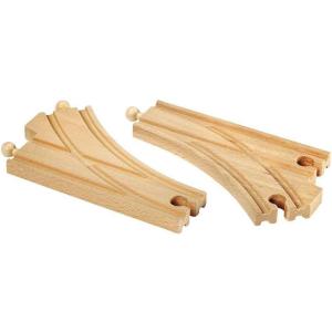 BRIO World – 33346 Curved Switching Tracks | 2 Piece Toy Train Accessory for Kids Ages 3 and Up