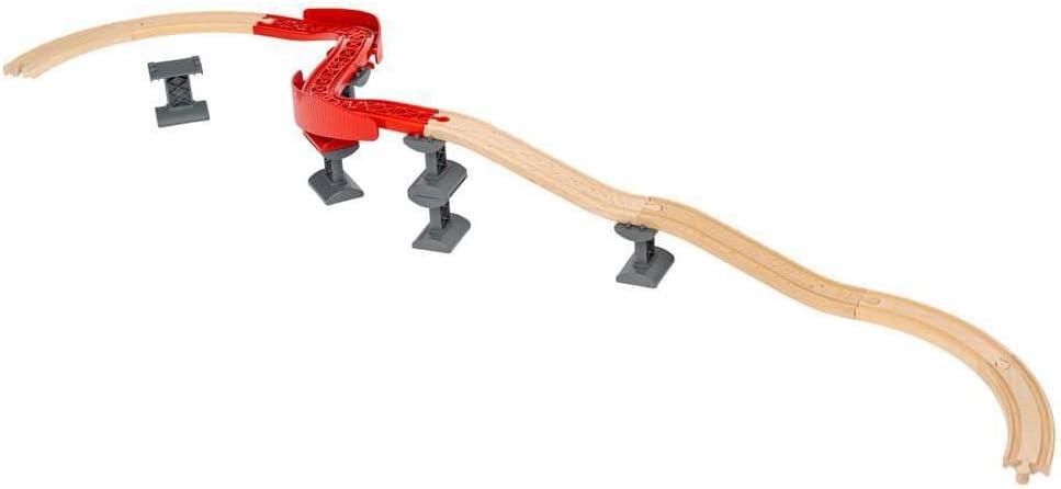 imageBRIO Ascending Curves Track Pack Expertly Crafted Railway Expansion FSCCertified Beech Wood Enhances Motor Skills Perfect for Kids Aged 3