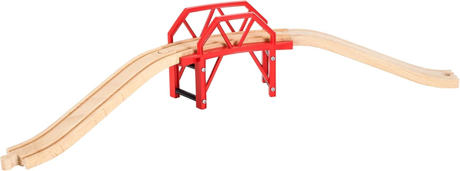 imageBRIO World Curved Bridge for Kids Age 3 Years and up Compatible with All Train Sets