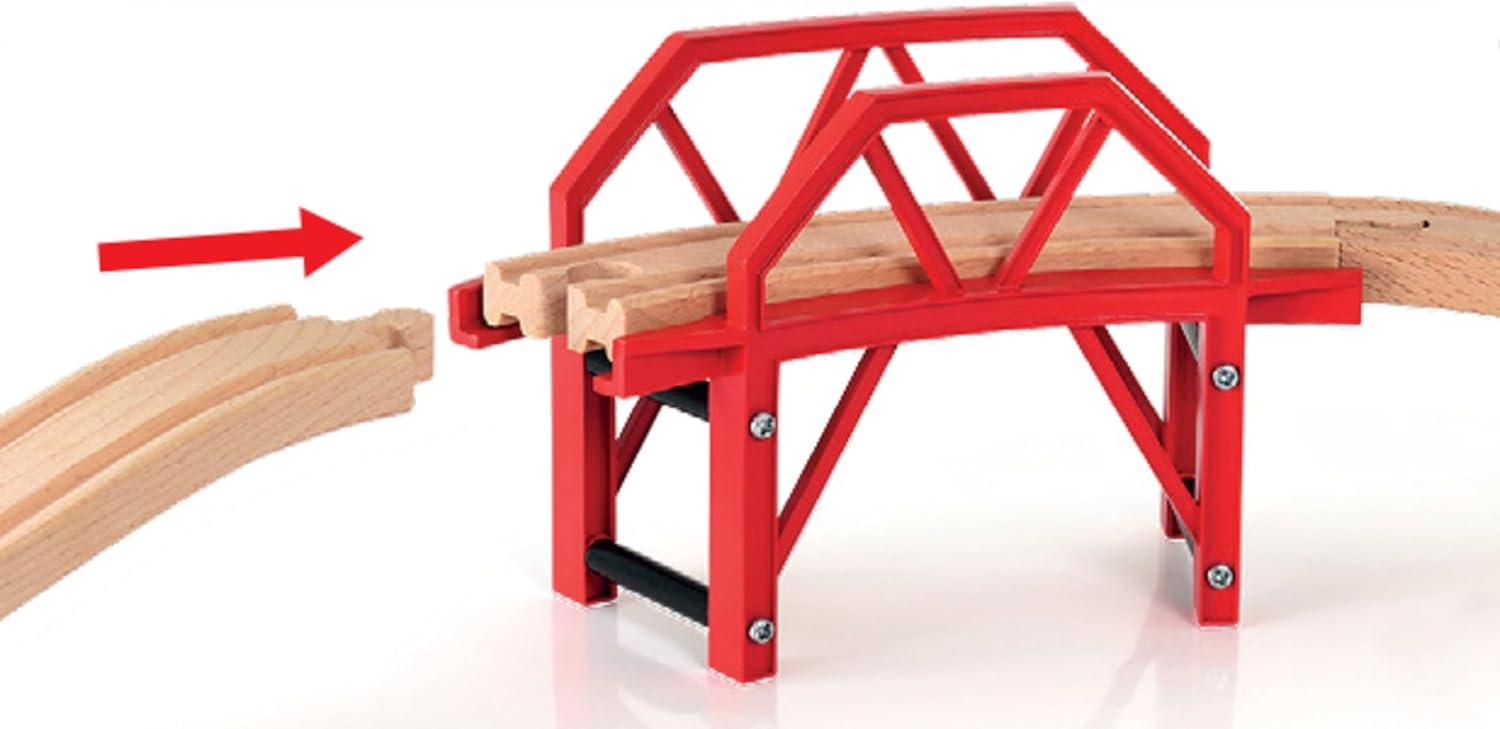 imageBRIO World Curved Bridge for Kids Age 3 Years and up Compatible with All Train Sets