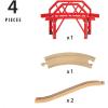 BRIO World Curved Bridge for Kids Age 3 Years and up. Compatible with All Train Sets