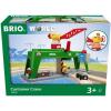 Brio Container Crane – Magnetic Hook Crane Toy | FSC-Certified Craftsmanship | Enhances Motor Skills | Perfect Addition to Brio Railway Set | Suitable for Children Aged 3+