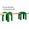 BRIO World – 33253 Stacking Track Supports | 2 Piece Toy Train Accessory for Kids Age 3 and Up , Green(Train Accessory)
