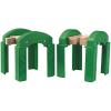 BRIO World – 33253 Stacking Track Supports | 2 Piece Toy Train Accessory for Kids Age 3 and Up , Green(Train Accessory)