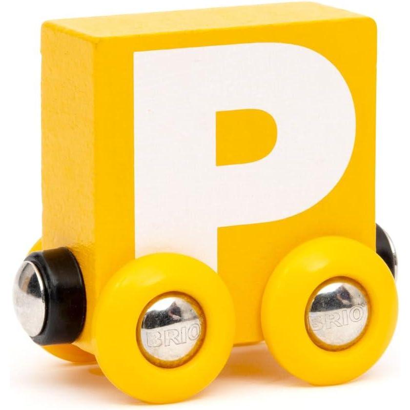 imageBRIO  Letter Train P  Wooden Train Set Accessory Toy for Kids Age 2 Years Up