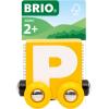 BRIO – Letter Train P | Wooden Train Set Accessory Toy for Kids Age 2 Years Up