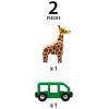 BRIO World – 33724 Giraffe and Wagon Set | Imaginative Play Toy Train Accessory for Kids | FSC-Certified Wood | Engineered for Toddlers 3 and Up, Green