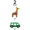 BRIO World – 33724 Giraffe and Wagon Set | Imaginative Play Toy Train Accessory for Kids | FSC-Certified Wood | Engineered for Toddlers 3 and Up, Green