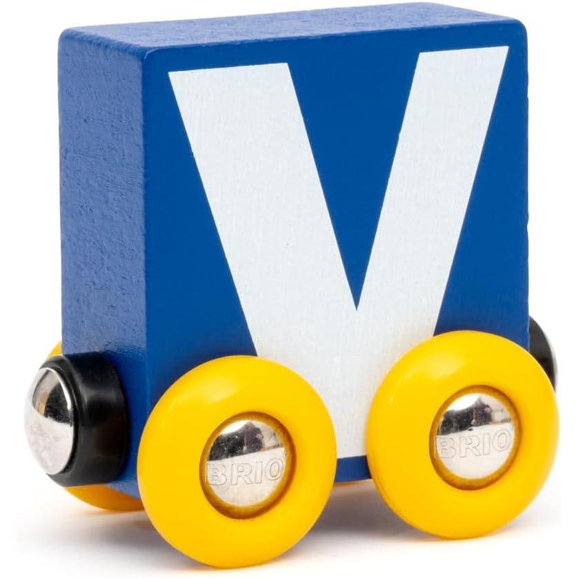 imageBRIO  Letter Train V  Wooden Train Set Accessory Toy for Kids Age 2 Years Up