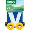 BRIO – Letter Train V | Wooden Train Set Accessory Toy for Kids Age 2 Years Up