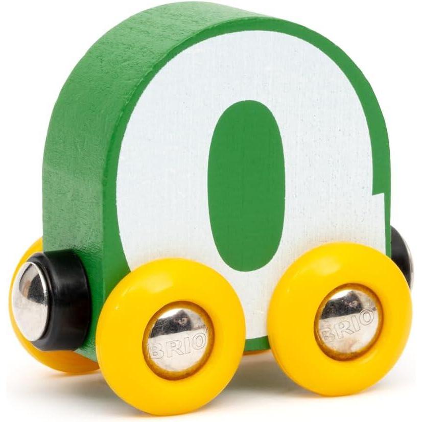 imageBRIO  Letter Train Q  Wooden Train Set Accessory Toy for Kids Age 2 Years Up