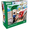 BRIO World – 33209 Rail & Road Travel Set | 33 Piece Train Toy with Accessories and Wooden Tracks for Kids Ages 3 and Up