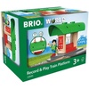 BRIO World 33840 – Record & Play Train Station – 2 Piece Wooden Toy Train Accessory for Kids Ages 3 and Up