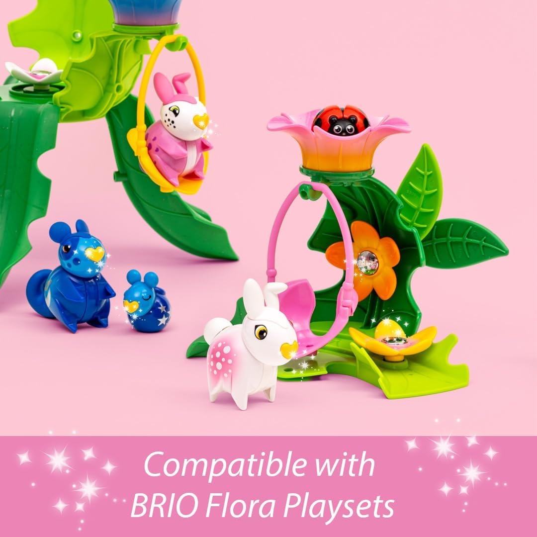 image:imageBRIO Flora Azalea Flower Swing Charming 11Piece Interactive Build amp Decorate Playset for Imaginative Play Ages 3