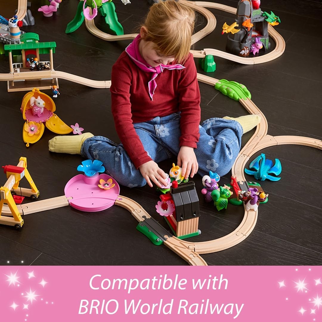 image:imageBRIO Flora Azalea Flower Swing Charming 11Piece Interactive Build amp Decorate Playset for Imaginative Play Ages 3