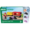 BRIO World Gemstone Cargo Train – 5-Piece Wooden Cargo Train with Color-Changing Gem Loads – Interactive Toy Train Playset – Works with All World Railway Sets – Kids Ages 3 & Up