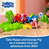 BRIO World Peppa Pig Train Set – 18-Piece FSC-Certified Wooden Railway Set – Includes Peppa and George Figures – Works with All BRIO Train Sets – Ages 3+
