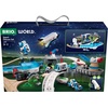 BRIO World Space Deluxe Set – 56-Piece FSC-Certified Wooden Railway Set – Light & Sound Space Shuttle and Vehicles – Works with All BRIO Train Sets – Ages 3+