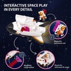 BRIO World Space Shuttle – 5-Piece Interactive Space Vehicle Playset with Lights & Sound – Astronaut Figure with Magnetic Accessories – Works with All World Railway Sets – Kids Ages 3 & Up