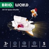 BRIO World Space Shuttle – 5-Piece Interactive Space Vehicle Playset with Lights & Sound – Astronaut Figure with Magnetic Accessories – Works with All World Railway Sets – Kids Ages 3 & Up