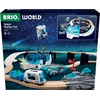 BRIO World Space Station Set – 40-Piece FSC-Certified Wooden Railway Set – Space Station Rover and Glow Alien – Works with All BRIO Train Sets – Ages 3+